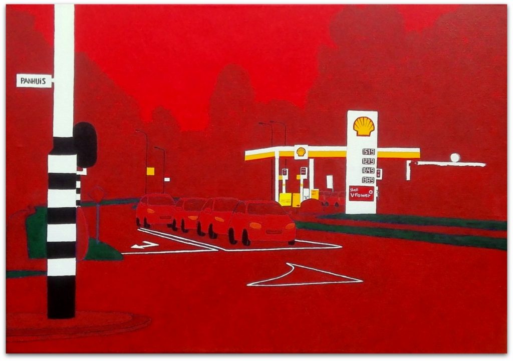 Shell tankstation gelegen aan de Rondweg West te Veenendaal